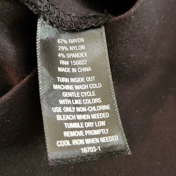 Worthington women's medium black legging pants with supportive waistband - Picture 4 of 4